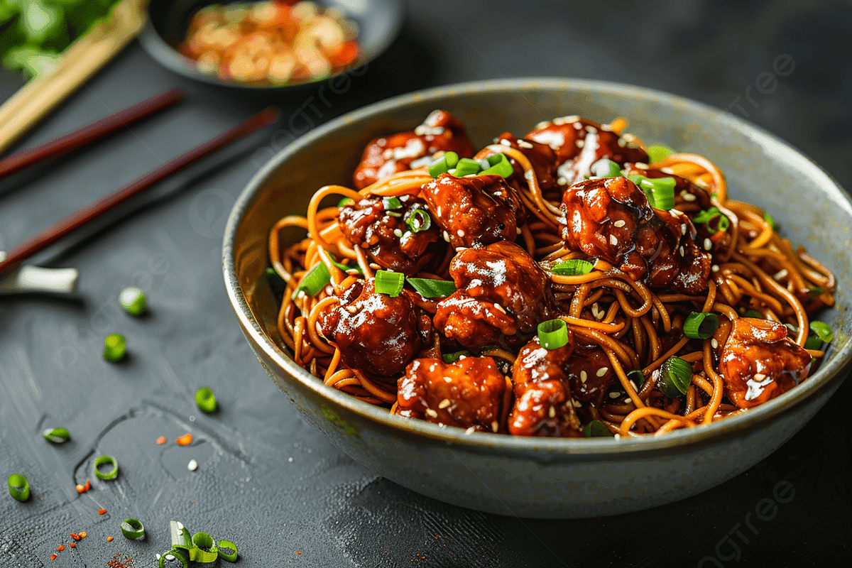 Veg Manchurian Noodles