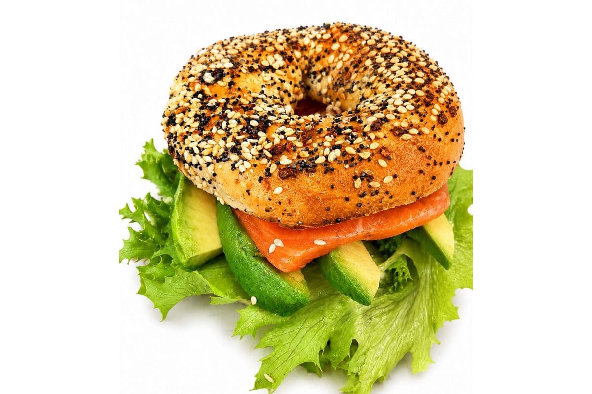 Salmon Cream Cheese Bagel