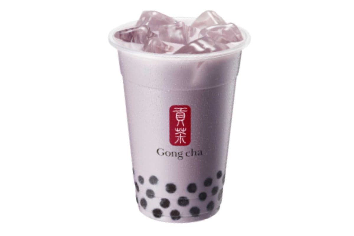 Coconut Taro Milk Tea w Pearls