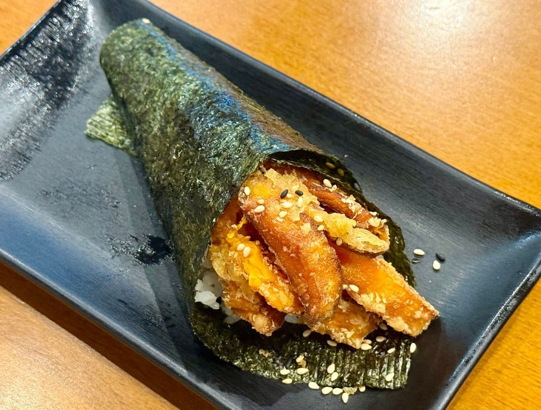 Yam Tempura Hand Roll