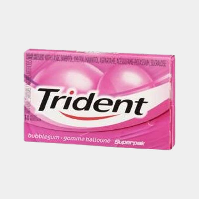 Trident Bubblegum Sugar Free Gum (14 Units)