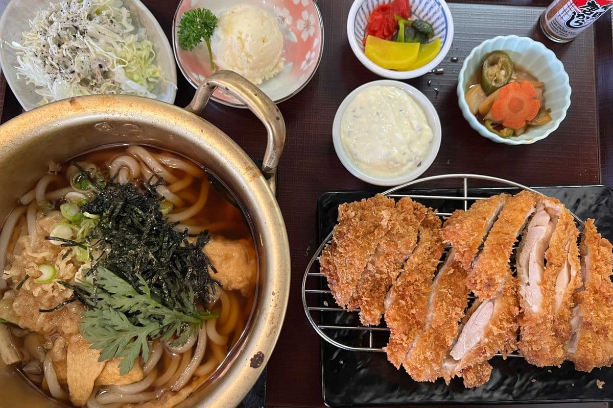 Korean Udon + Pork Cutlet Set