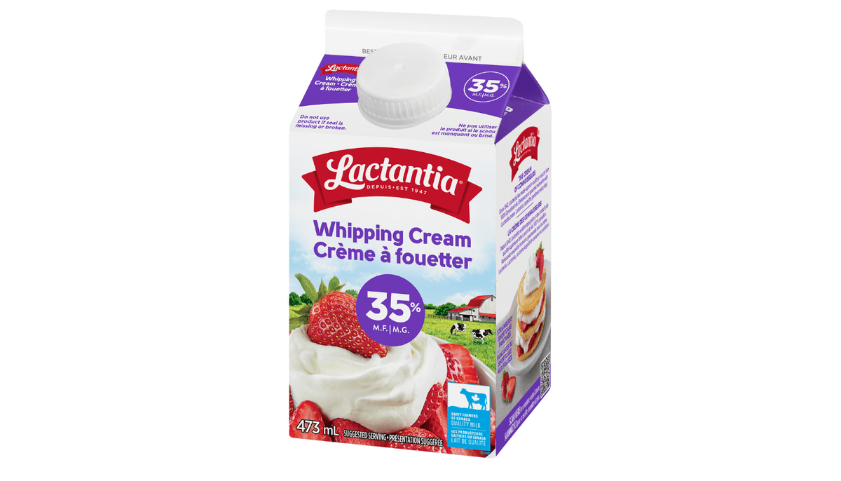 Lactantia  Crème à fouettée 35% 474mL / Whipping Cream 35% 475mL