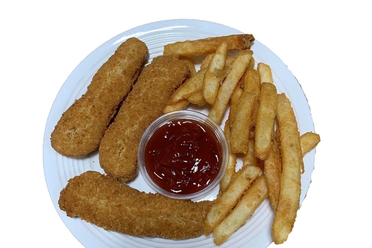 Chicken Strips (3pcs) and Fries