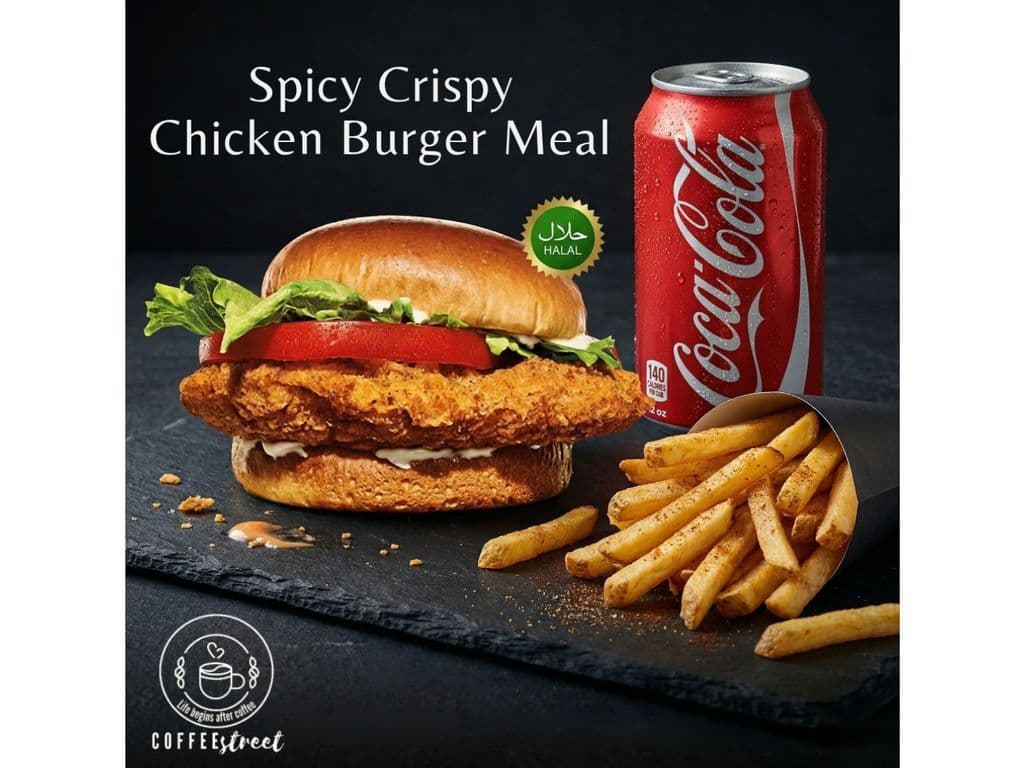 Spicy Crispy Chicken Burger Meal
