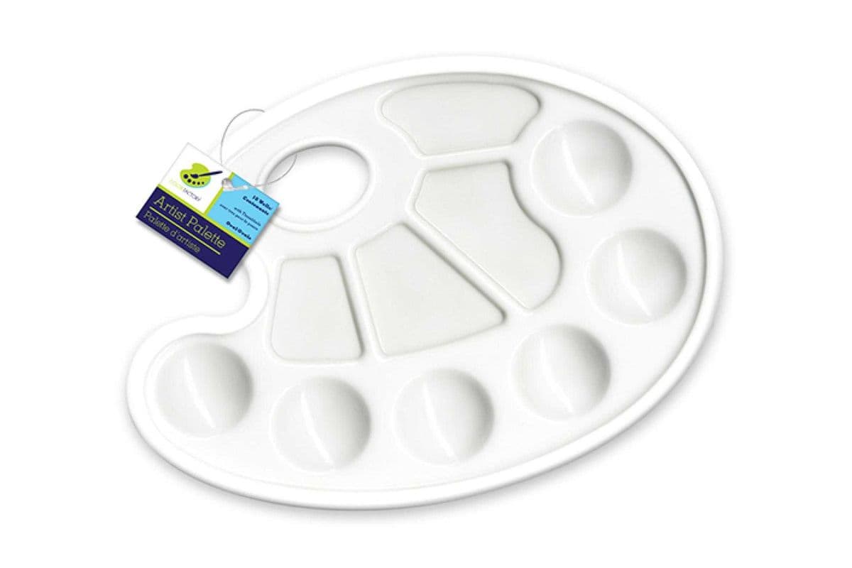 Paint Palette: Oval 10-Well 7"x9" [GM504]