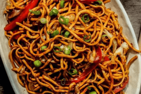 Veg Hakka styke Noodles