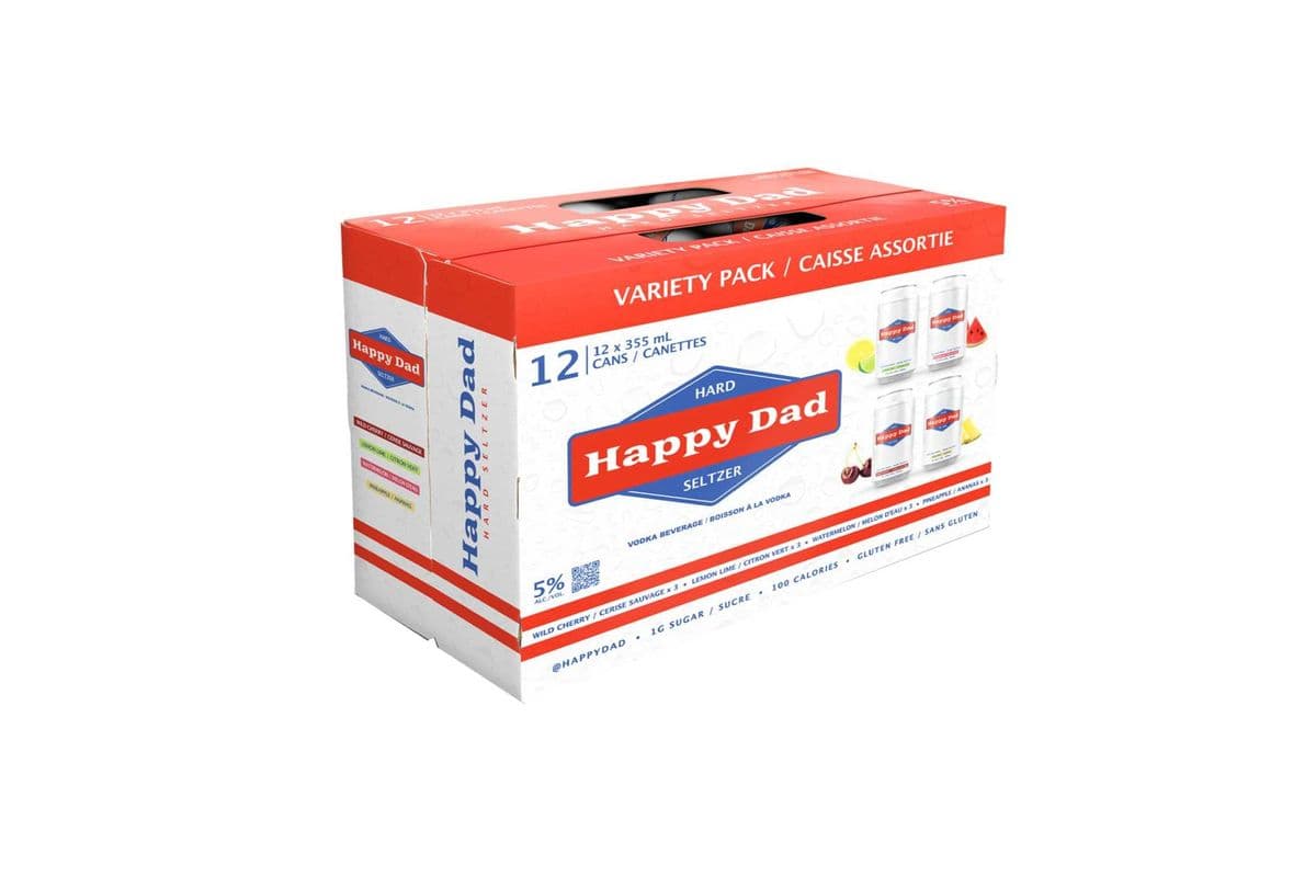 102461 - HAPPY DAD HARD SELTZER VARIETY PACK (12 x 355ML (CANS))