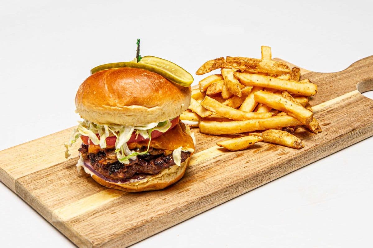 Mushroom Cheese Burger