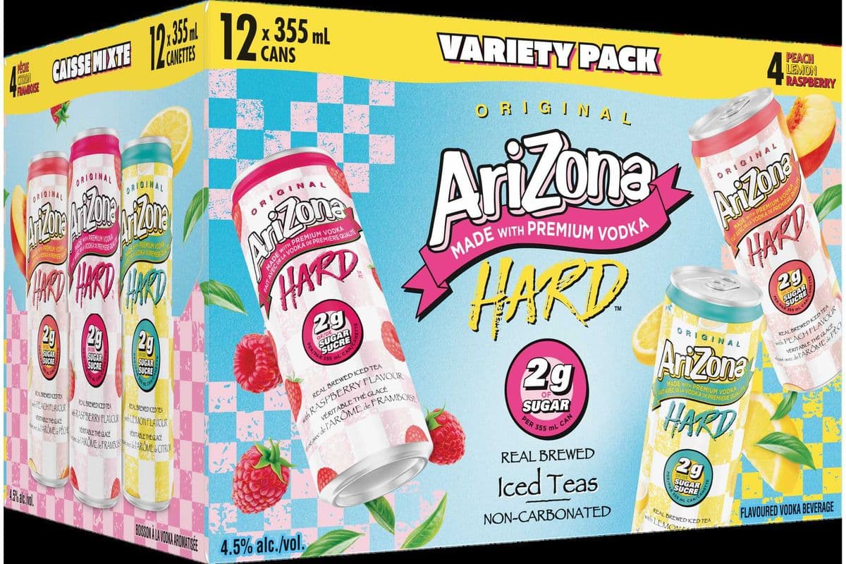 Arizona Hard Iced Tea 2G Variety Pack (12 x 355ml can)