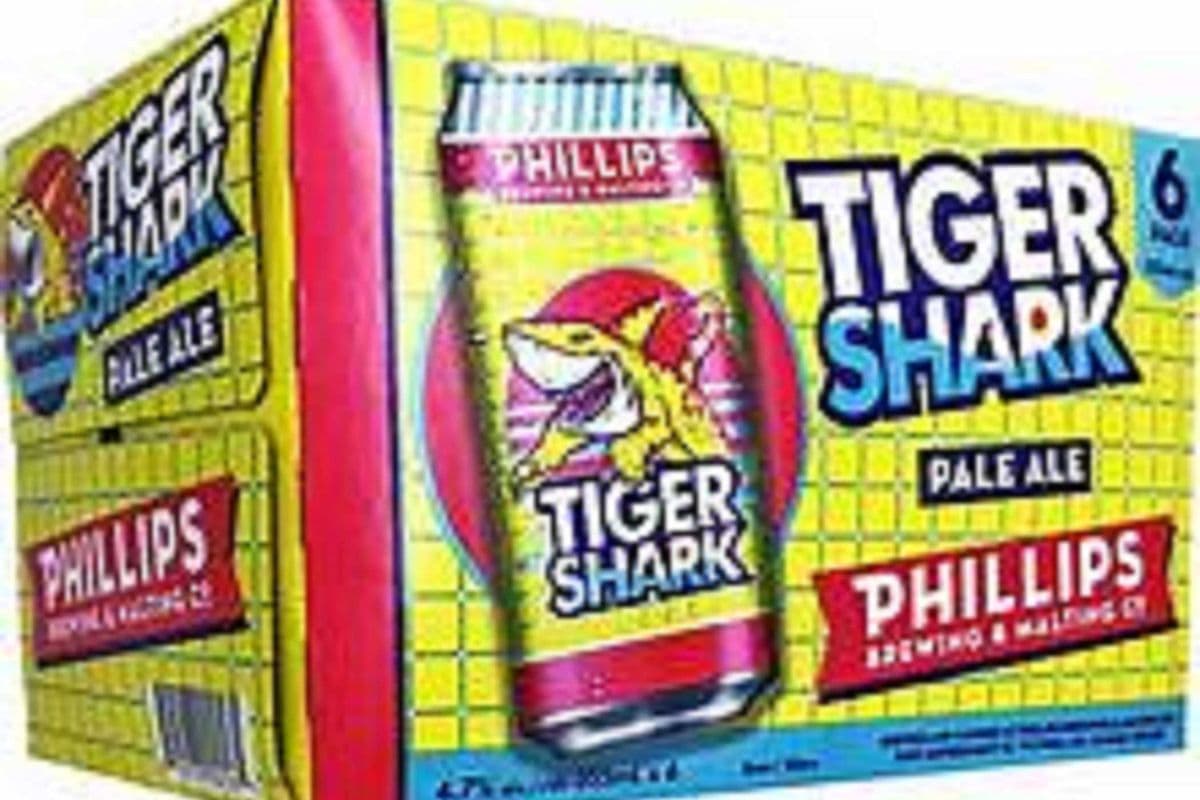 Phillips Tiger Shark Pale Ale, 6 Cans (1 x 6 x 355 ml Cans)