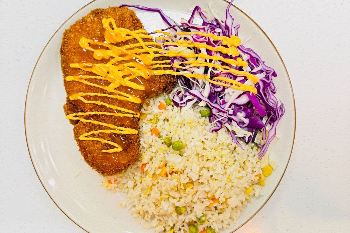 K1香酥猪排炒饭 Crispy Pork Cutlet with Fried Rice