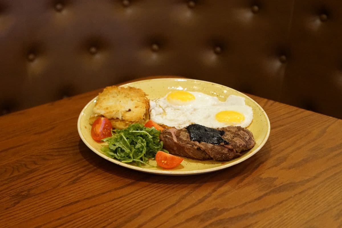 Sirloin Steak and Eggs
