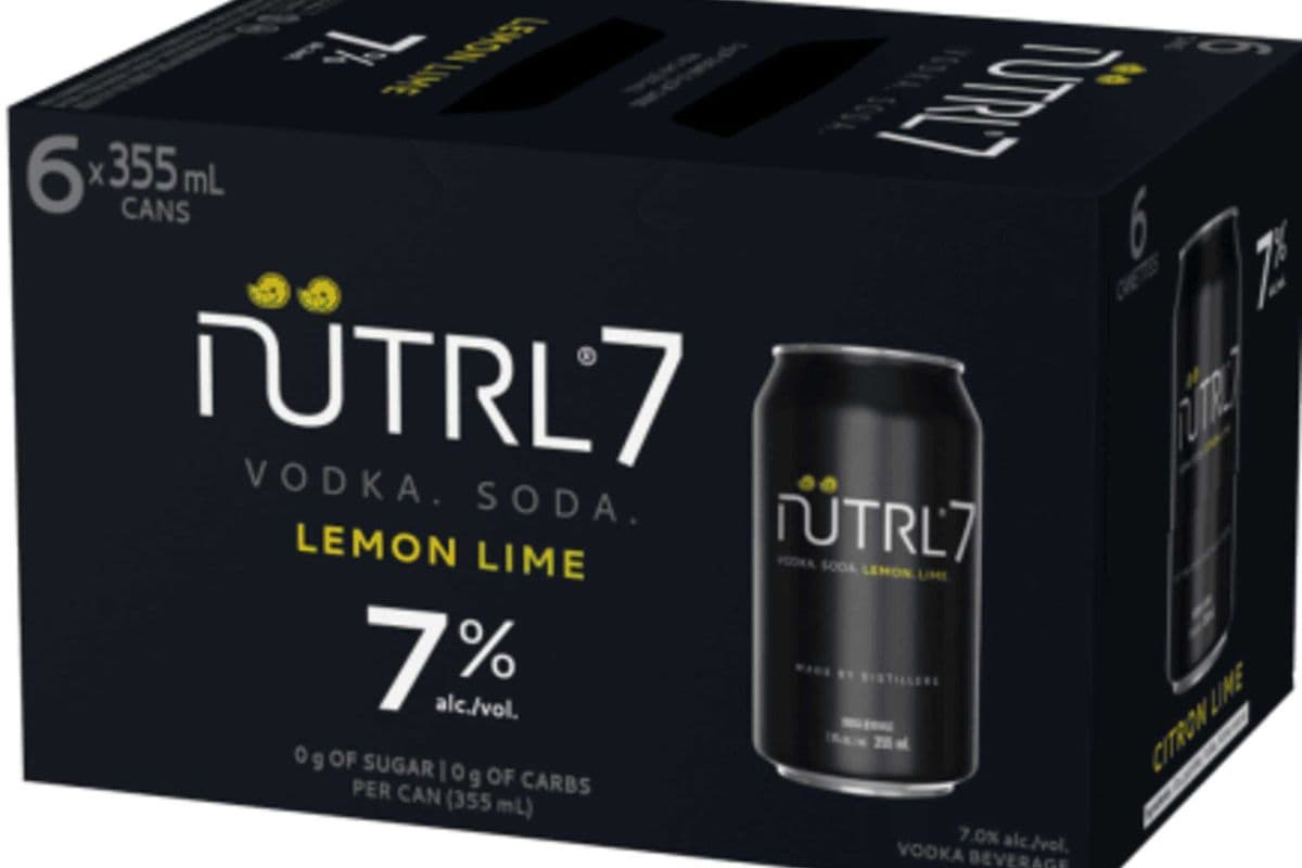 NUTRL 7 LEMON LIME VODKA SODA (6 x 355 ml Cans)