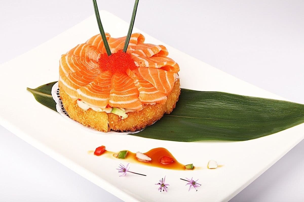 Salmon Sushi Pizza