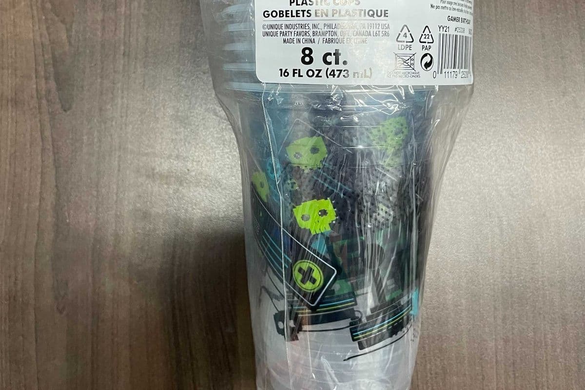 Cup Gamer Bday Plastic 16oz 8pk (16oz)
