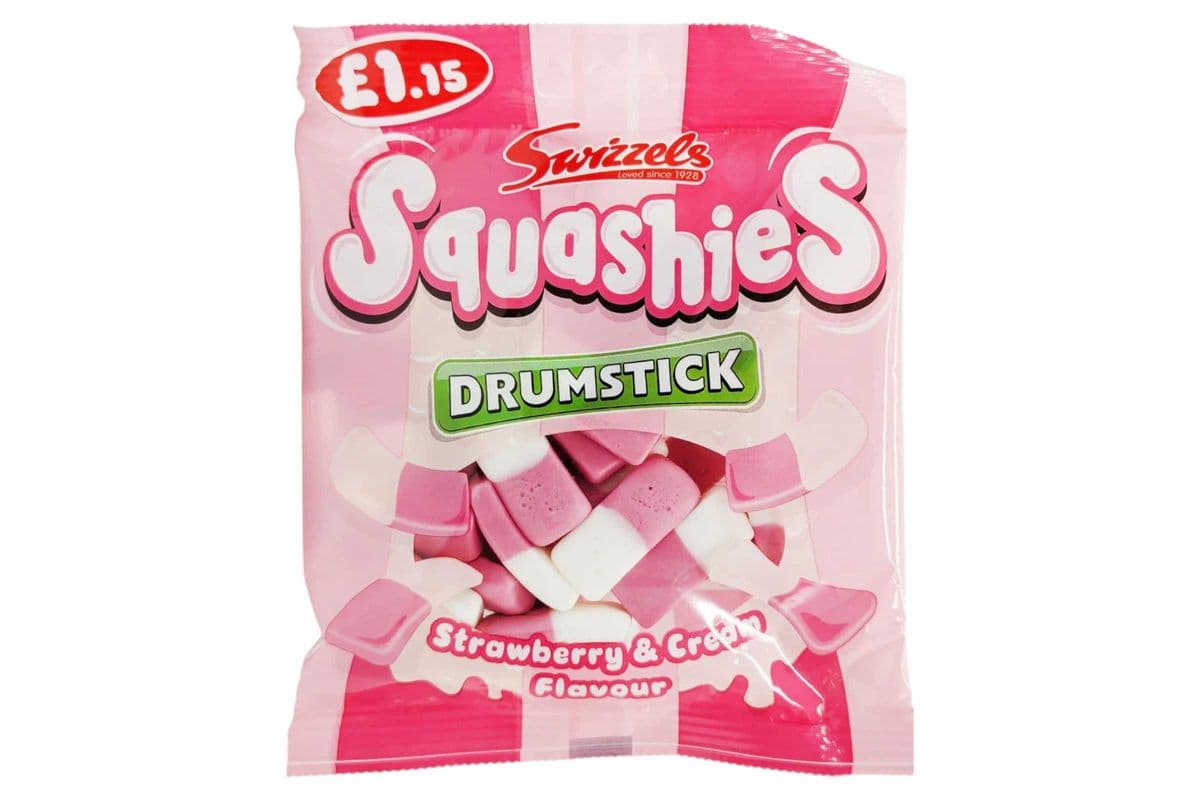 Squashies Drumstick Strawberry & Cream (120gm) (303 Cal)