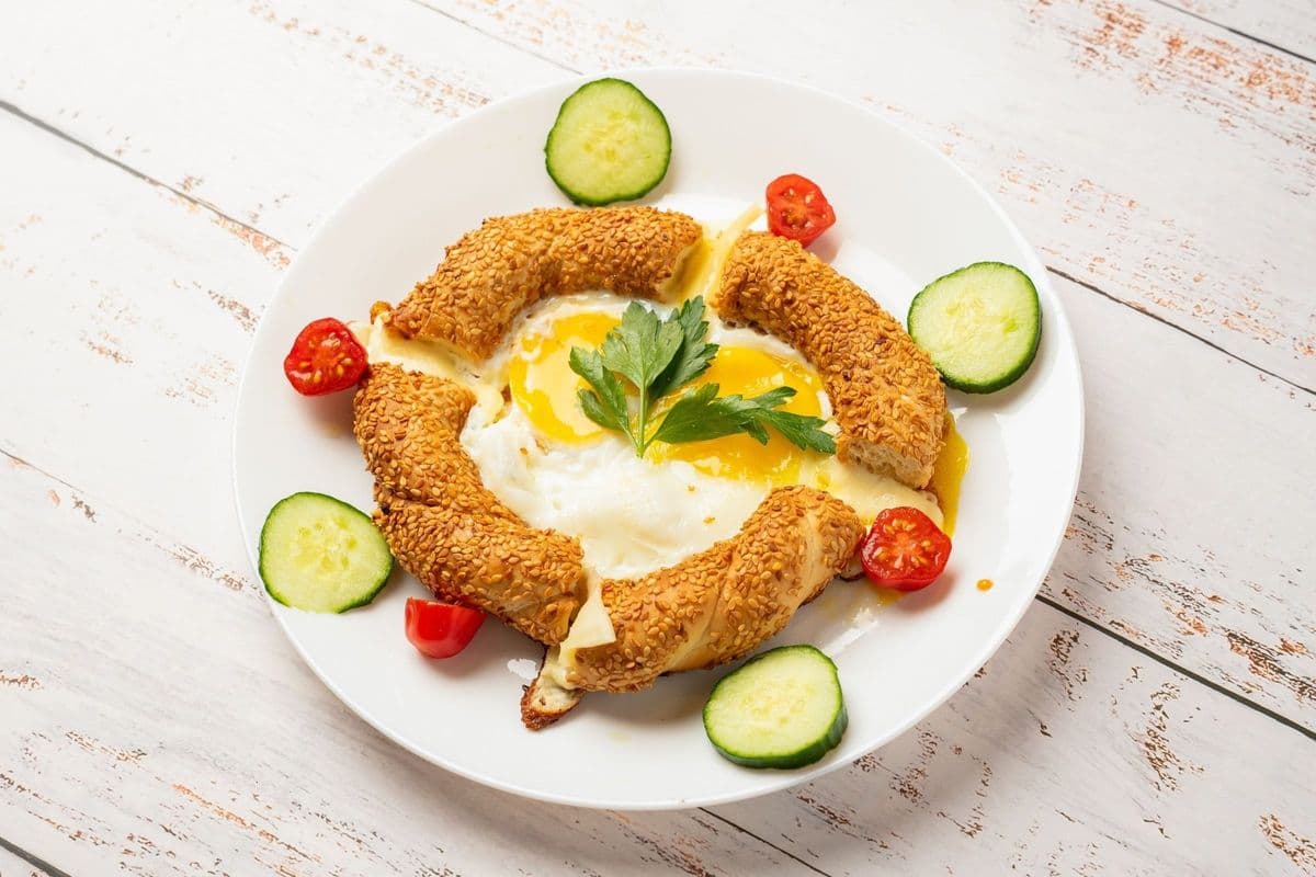 Egg and Cheese in Simit