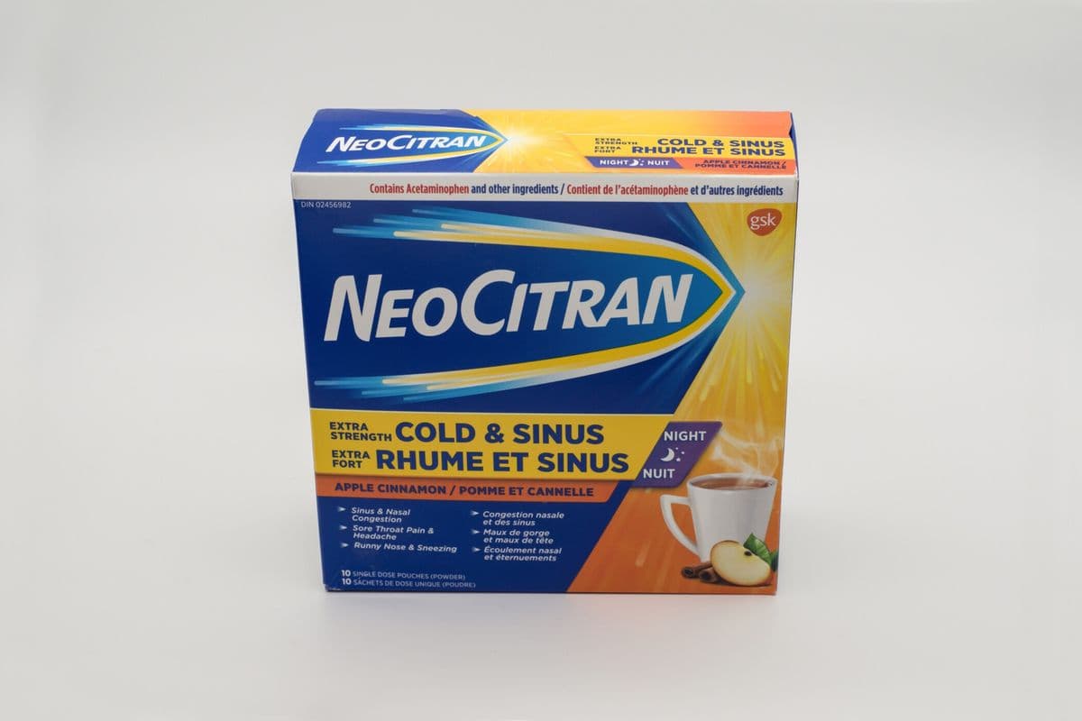 Neocitran Cold and Sinus Night (Apple Cinnamon) (10 Pouches)