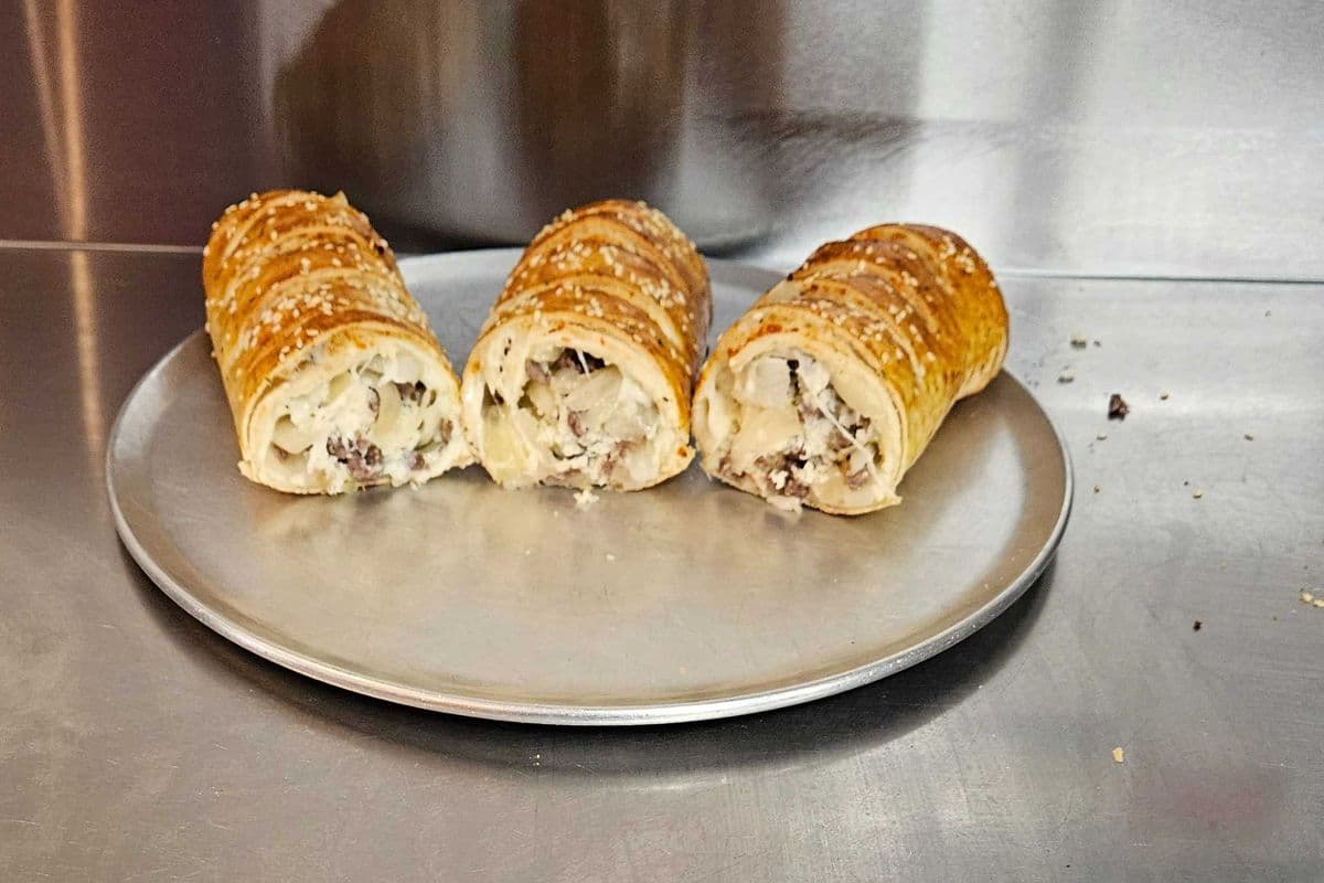 Ground Beef N' Onions ( Stromboli )