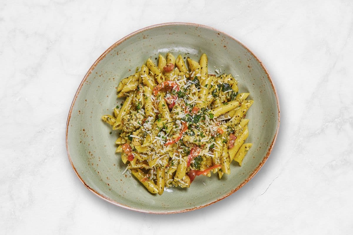 Pesto Chicken Penne Asiago