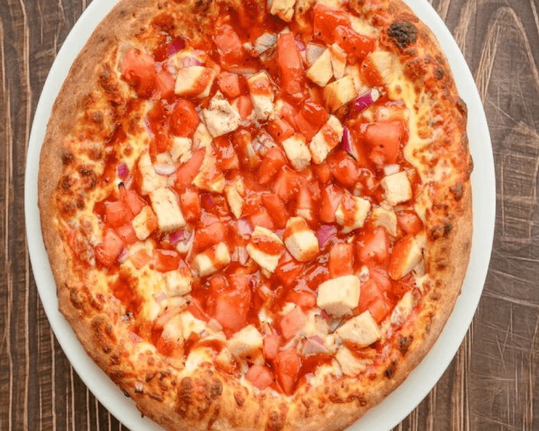 Moyenne pizza poulet