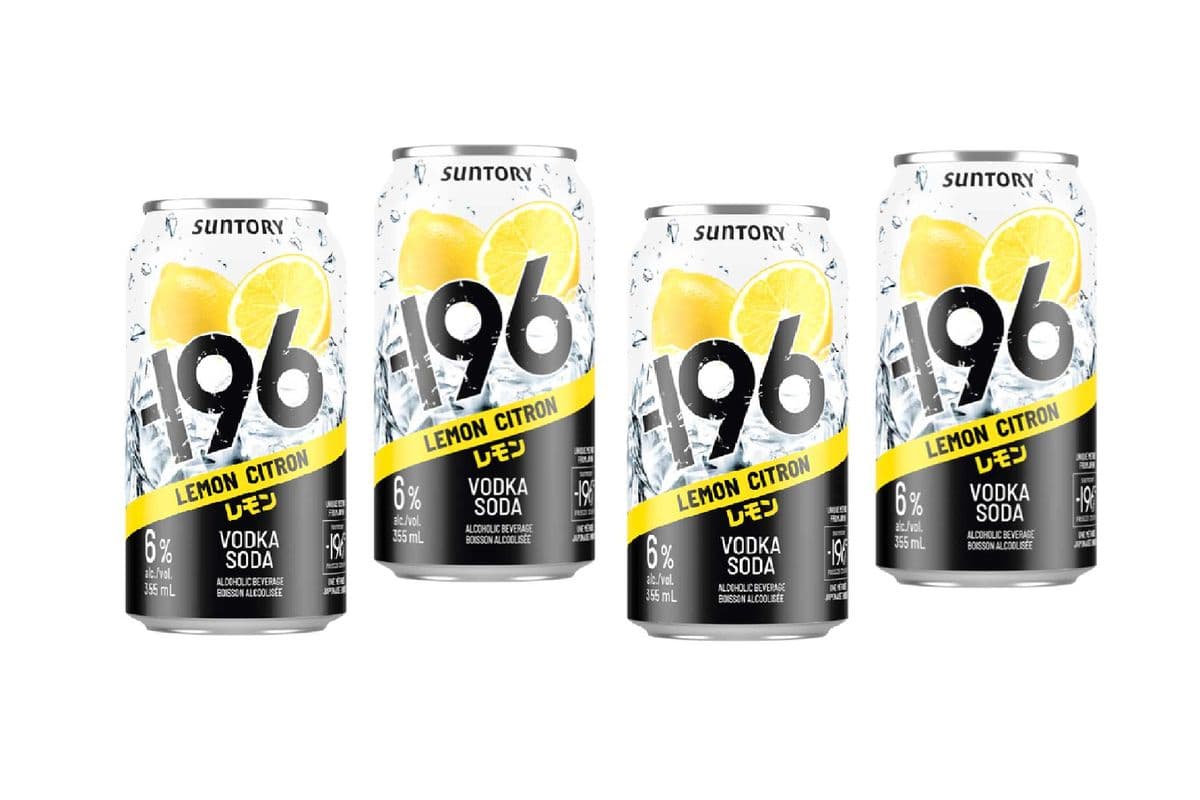 122114. -196 SUNTORY LEMON VODKA SODA (4 x 355ML (CANS))