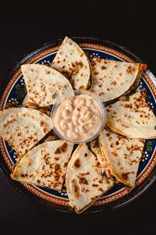 VEGAN MUSHROOM QUESADILLA