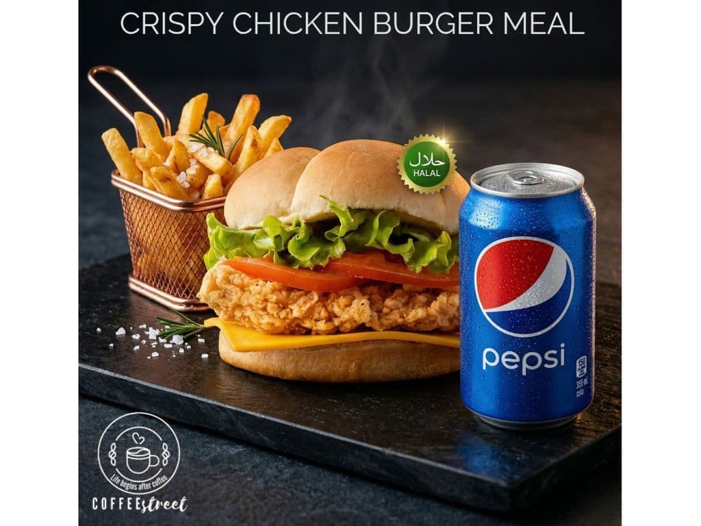 Crispy Chicken Burger Meal