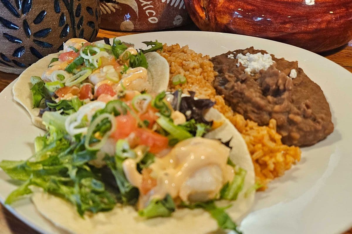 Garlic Shrimp Taco Plate