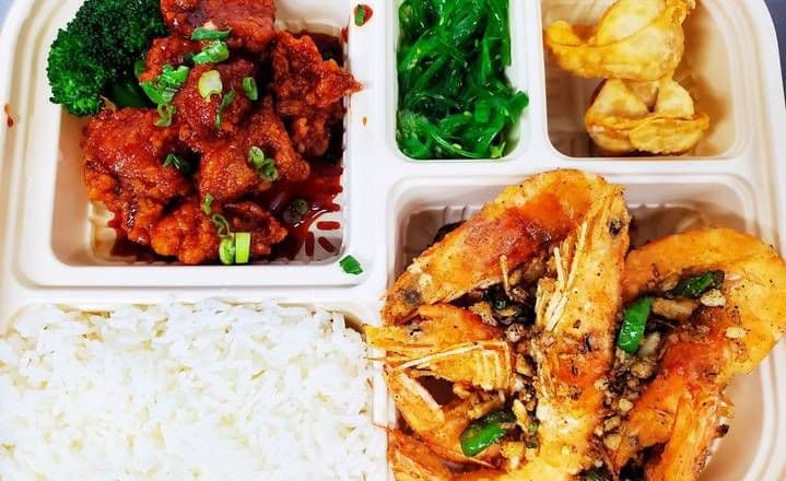 Salt & Pepper Shrimp Bento Box(椒盐虾)外卖