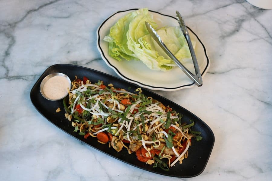 Spicy Thai Chicken Lettuce Wraps