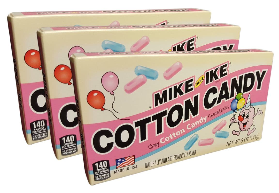 Mike and Ike Barbe a Papa 120g/ Mike and Ike Cotton Candy 120g