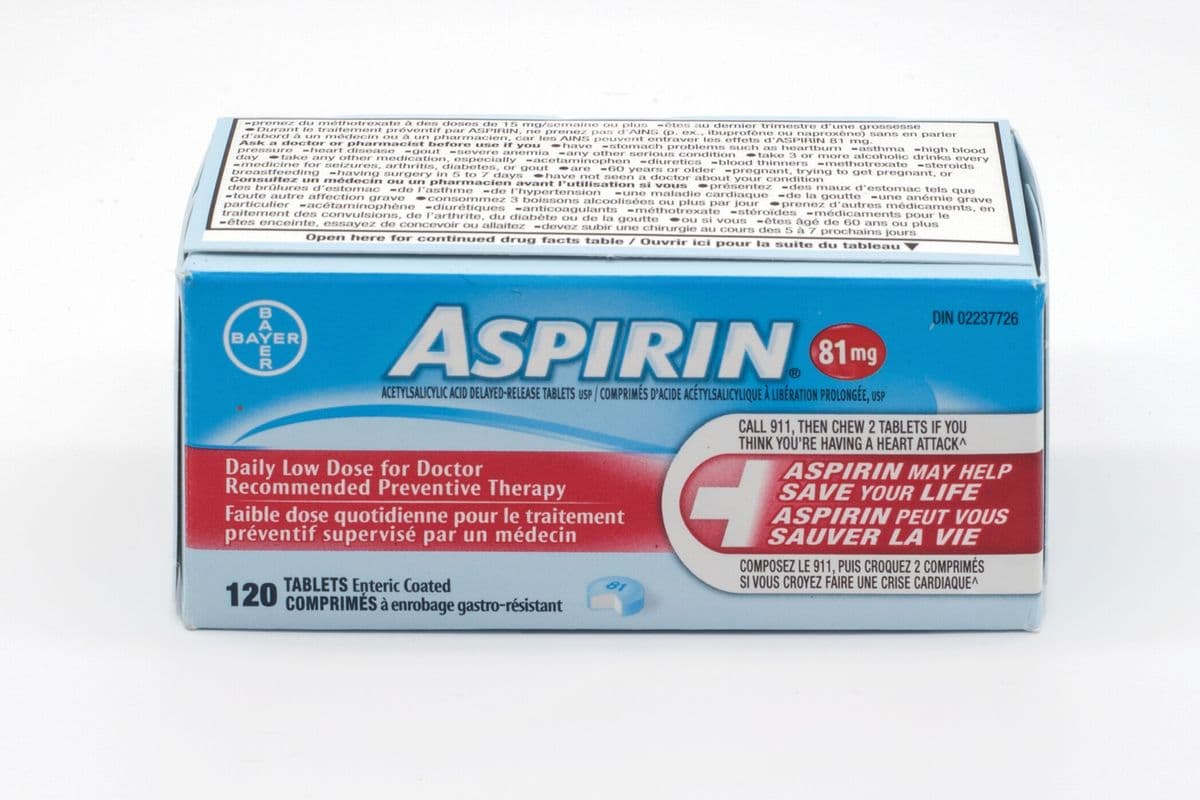 Aspirin Tablets (120 x 81 mg)