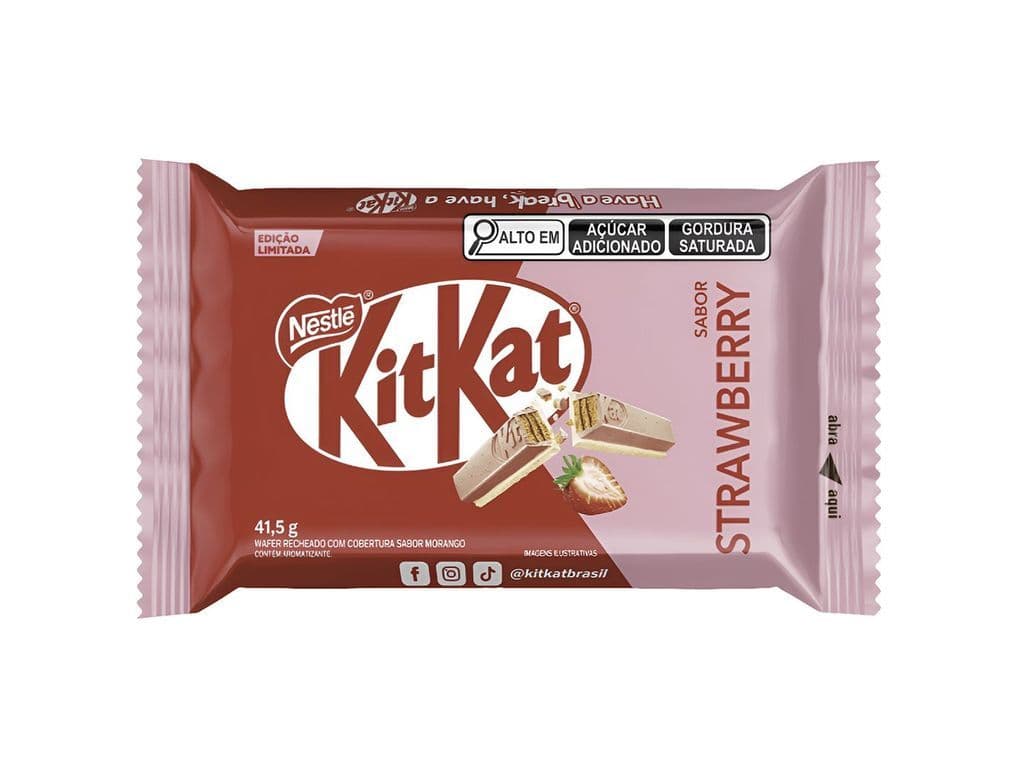 KitKat Strawberry Brazilian Chocolate Wafer Bars 41.5g