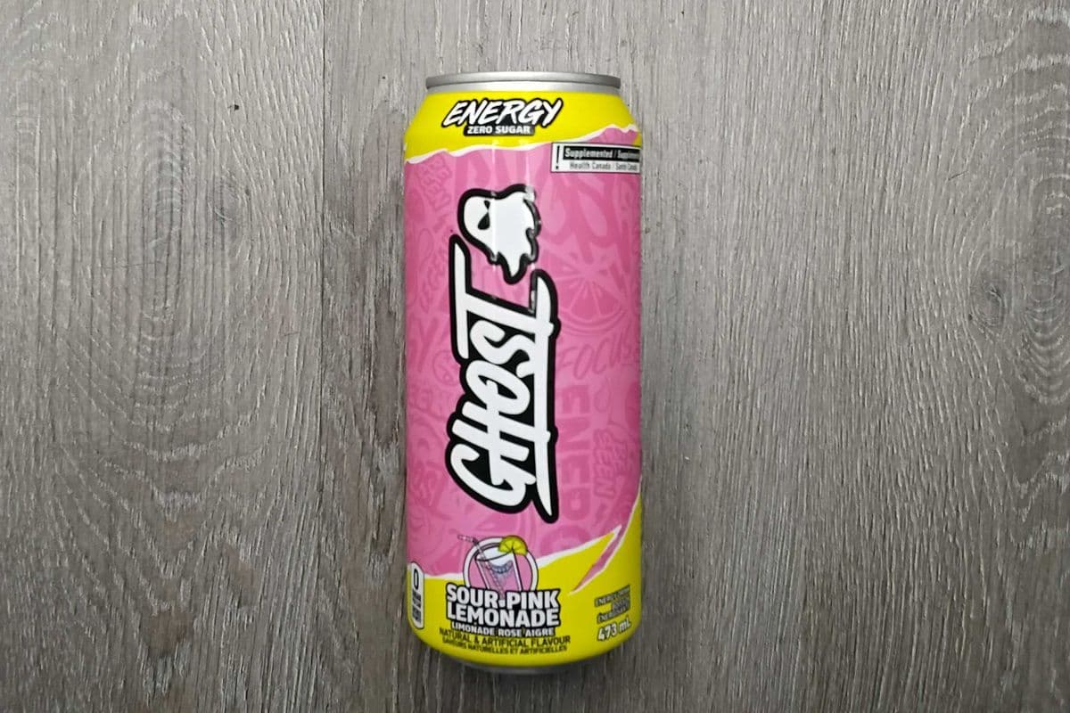 Ghost sour pink lemonade zero sugar (473ml)