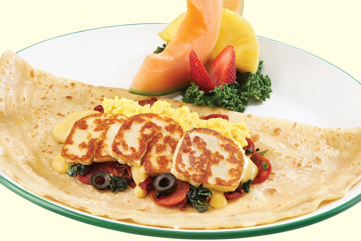 Crêpe Halloumi-chorizo