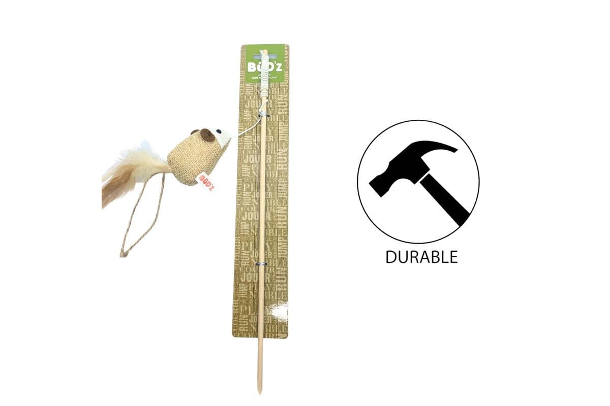 BuD'z - Swing Stick Cat Toy - Mouse