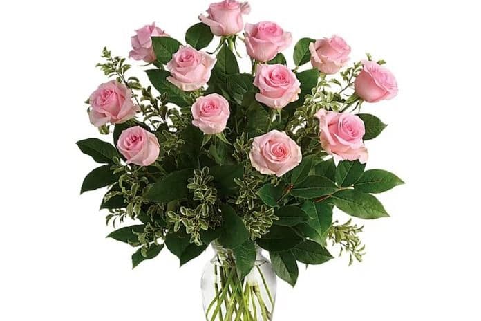 Dozen Pink Roses
