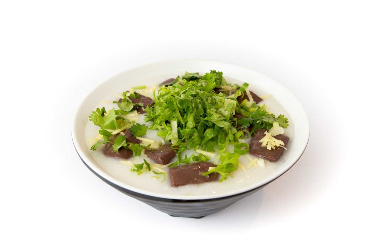 C08. Pork Blood Jello Congee