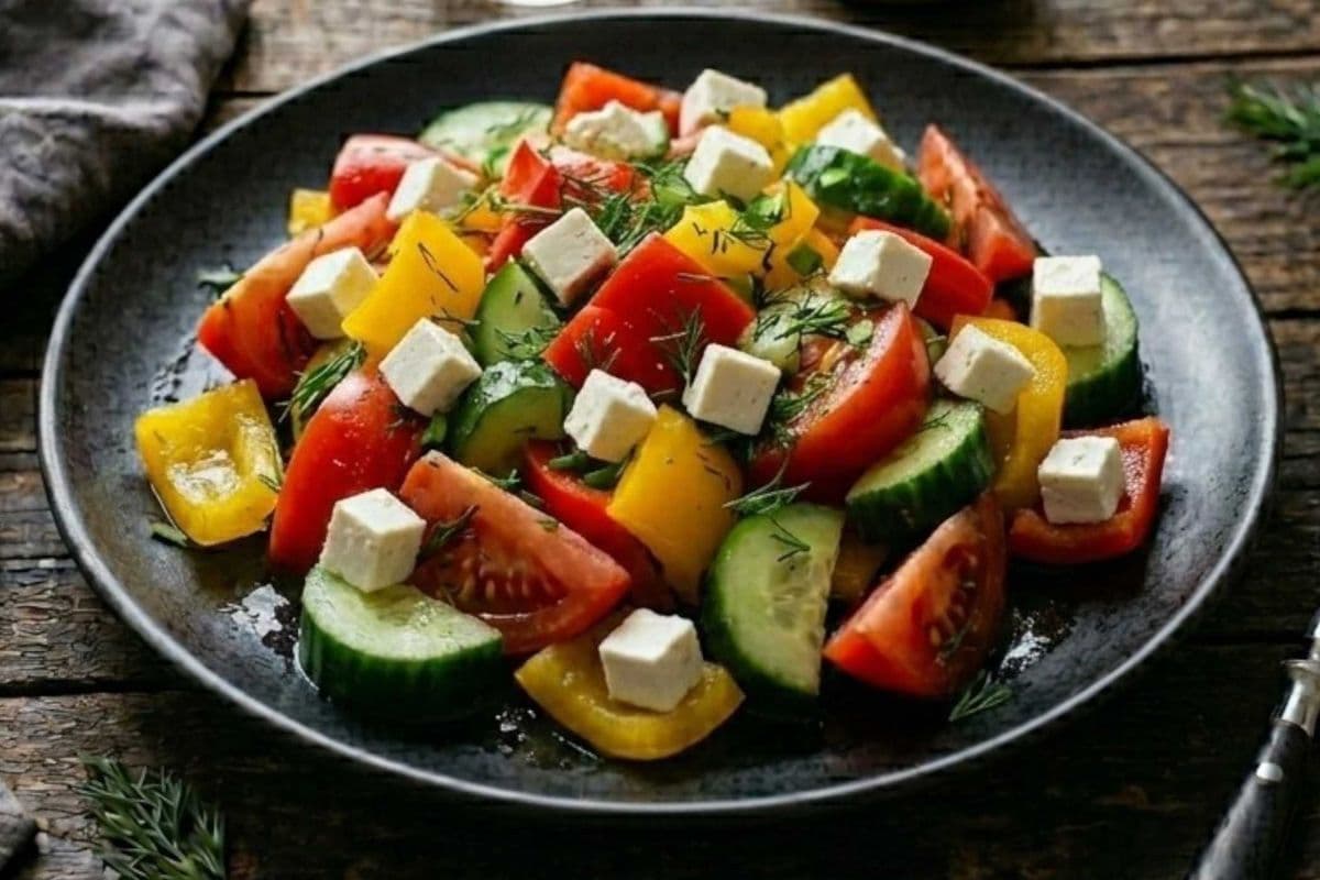 Veggie-Feta Salad