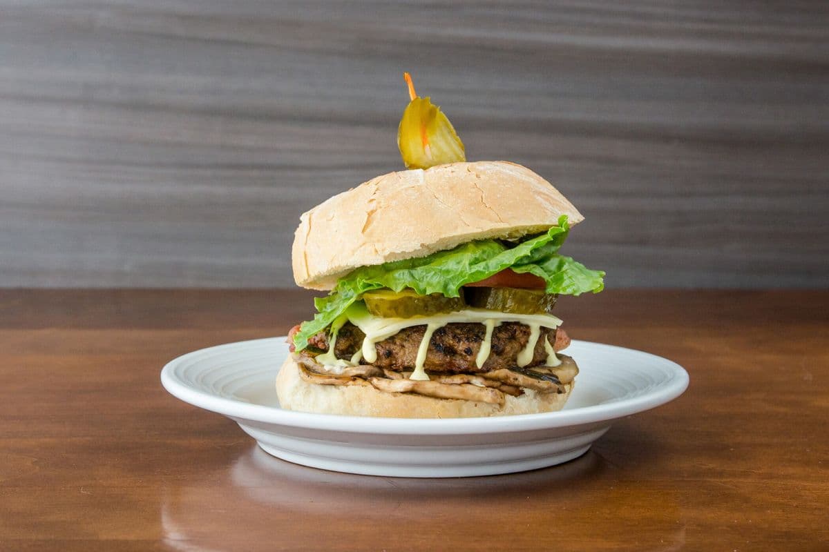 Mushroom Swiss Burger
