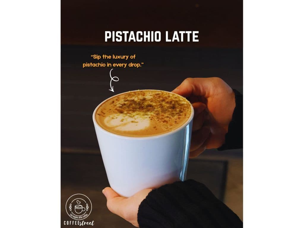 Pistachio latte