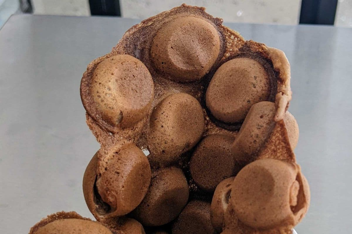 Bubble Waffle Chocolate Flavor