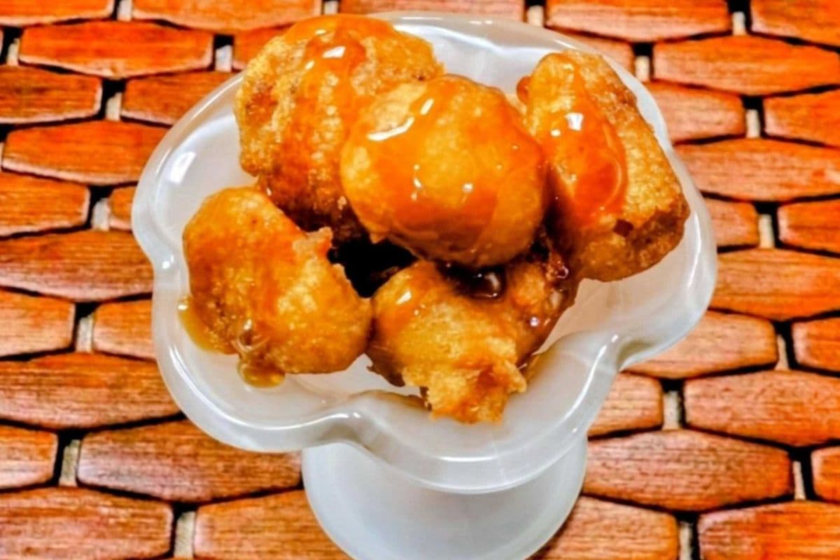 Crispy Fried Banana & Caramel