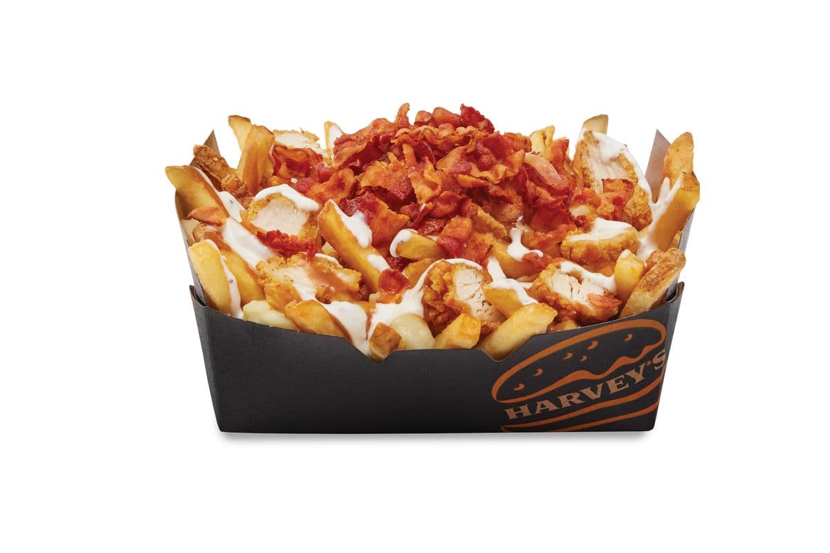 Poutine poulet bacon Ranch grand format / Chicken Bacon Ranch Poutine - Large