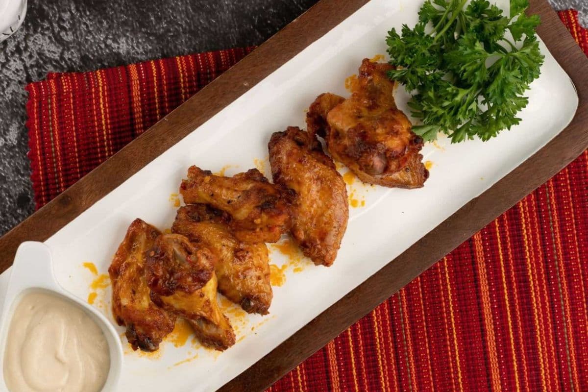 Keto Chicken Wings with Sesame Dipping Sauce - Low-Carb | GF | Diabetic Friendly