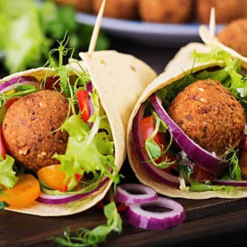 Assiette 2 pitas végé