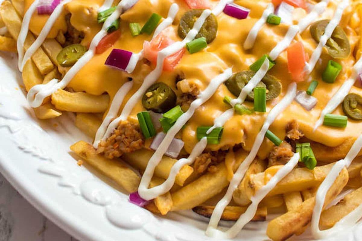 Loaded Creamy Cheesy Fries