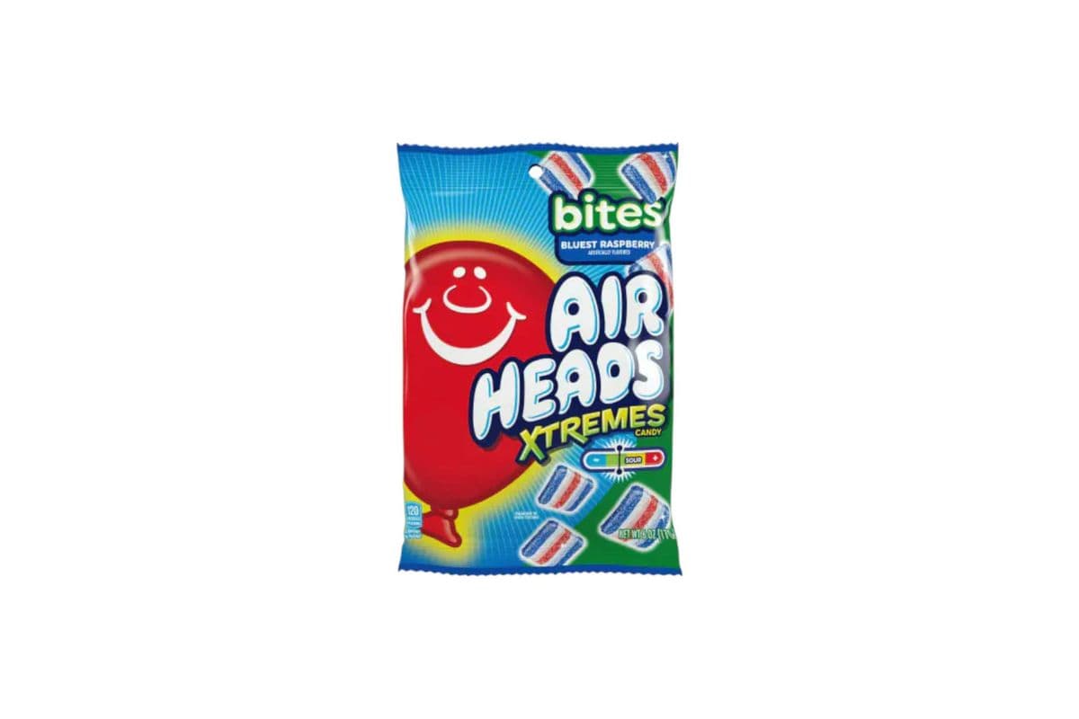 AIR HEADS BLUEST RASPBERRY BITES (170G) (120 Cal)